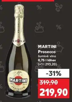 Kaufland Martini Prosecco nabídka
