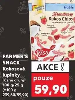 Kaufland FARMER'S SNACK Kokosové lupínky nabídka
