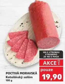 Kaufland POCTIVÁ MORAVSKÁ Katalánský salám nabídka