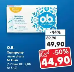 Kaufland o.b. Tampony nabídka