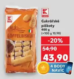 Kaufland Cukrářské piškoty nabídka