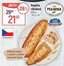 Globus Bageta cibulová nabídka