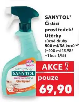 Kaufland SANYTOL Čisticí prostředek/Utěrky nabídka