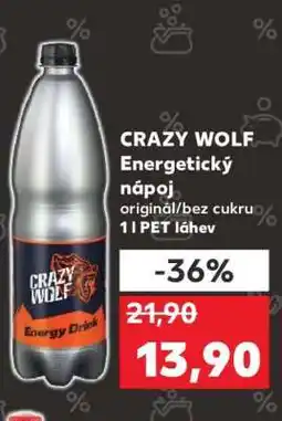 Kaufland CRAZY WOLF Energetický nápoj nabídka