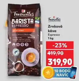 Kaufland Zrnková káva Espresso 1 kg nabídka