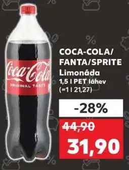 Kaufland COCA-COLA/ FANTA/ SPRITE Limonáda nabídka