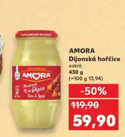 Kaufland AMORA Dijonská hořčice ostrá nabídka