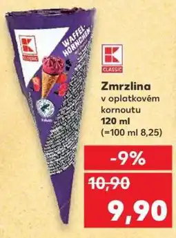 Kaufland Zmrzlina v oplatkovém kornoutu nabídka