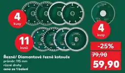 Kaufland Řezné/ Diamantové řezné kotouče nabídka