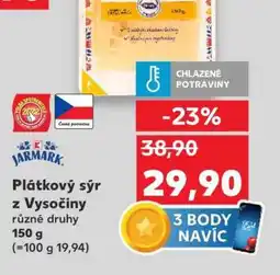 Kaufland Plátkový sýr z Vysočiny nabídka
