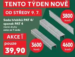Kaufland Sada hřebíků PAT 4/sponkek PAT 4 nabídka
