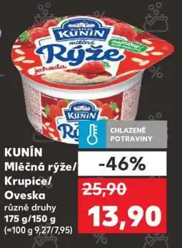 Kaufland KUNÍN Mléčná rýže/krupice/Oveska nabídka