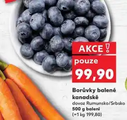 Kaufland Borůvky balené - kanadské nabídka