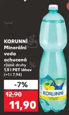 Kaufland KORUNNÍ Minerální voda ochucená nabídka