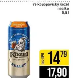 Jip Velkopopovický Kozel nealko nabídka