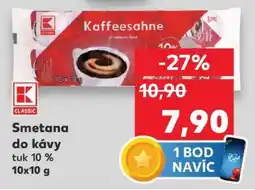 Kaufland Smetana do kávy nabídka