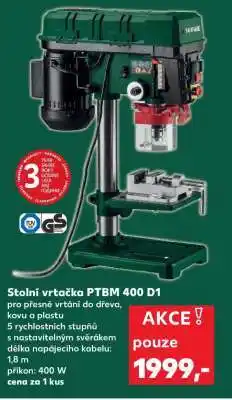 Kaufland Stolní vrtačka PTBM 400 D1 nabídka