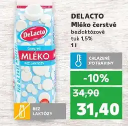Kaufland DELACTO Mléko čerstvé bezlaktózové nabídka