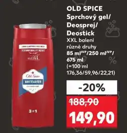 Kaufland OLD SPICE Sprchový gel/ Deosprej / Deostick nabídka