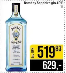Jip Bombay Sapphire gin 40% 1l nabídka