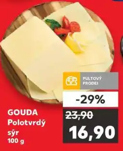 Kaufland GOUDA Polotvrdý sýr nabídka