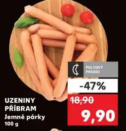 Kaufland UZENINY PŘÍBRAM Jemné párky nabídka