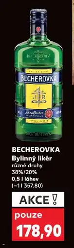 Kaufland Becherovka nabídka