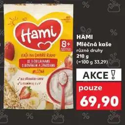 Kaufland Hami Mléčná kaše nabídka