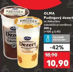 Kaufland OLMA Pudingový dezert nabídka