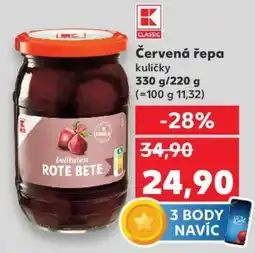 Kaufland Červená řepa kuličky nabídka