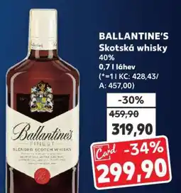 Kaufland Ballantine’s Skotská whisky nabídka