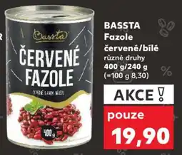 Kaufland BASSTA Fazole červené/bílé nabídka