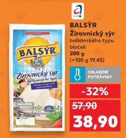 Kaufland Balsýr Žirovnický sýr balkánského typu nabídka