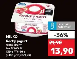 Kaufland Milko Řecký jogurt nabídka