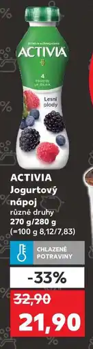 Kaufland Activia jogurtový nápoj nabídka