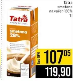 Jip Tatra smetana na vaření 28% 1l nabídka