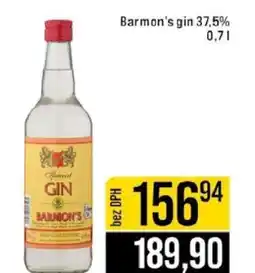 Jip Barmon's gin 37,5% nabídka
