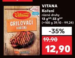 Kaufland Vitana koření nabídka