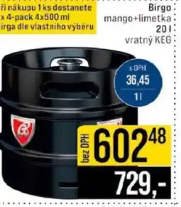 Jip Birgo mango+limetka nabídka