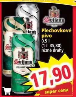 Norma Plechovkové pivo nabídka