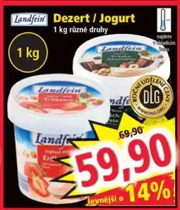 Norma Landfein Dezert / Jogurt nabídka
