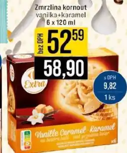 Jip Zmrzlina kornout vanilka+karamel nabídka