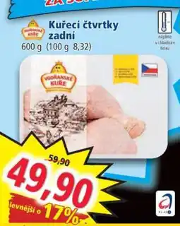 Norma Kuřecí čtvrtky zadní nabídka
