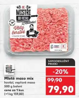 Kaufland Mleté maso mix nabídka