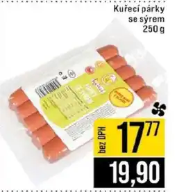 Jip Kuřecí párky se sýrem nabídka