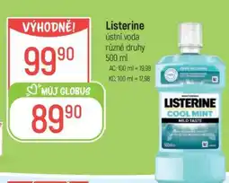 Globus Listerine ústní voda nabídka