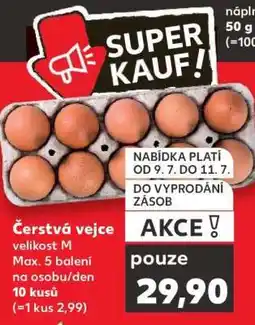 Kaufland ČERSTVÁ VEJCE nabídka