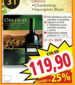 Norma Oblisco Chardonnay Sauvignon Blanc nabídka