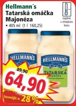 Norma HELLMANN'S TATARSKÁ OMÁČKA, MAJONÉZA nabídka