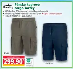Norma Pánské keprové cargo šortky nabídka